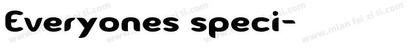 Everyones speci字体转换